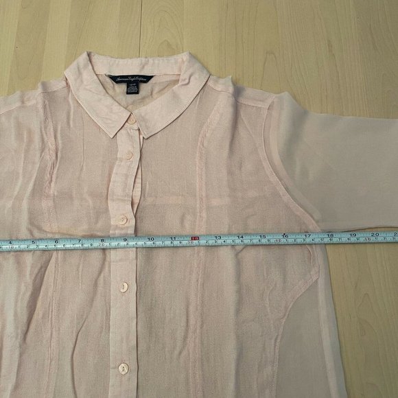 American Eagle Outfitters Women's Pink Blouse Shirt Top, Size XS - Picture 4 of 6